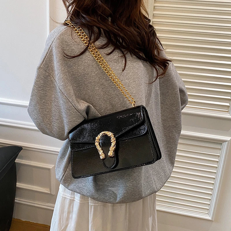 Luxury Brand Leather Handbag For Women Elegant Classic Popular Ladies Shoulder Bag By Famous Designer Modern