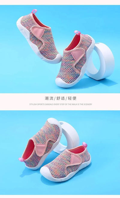 Children sports shoes for boys and girls, casual mesh shoes, breathable, non-slip and wear-resistant