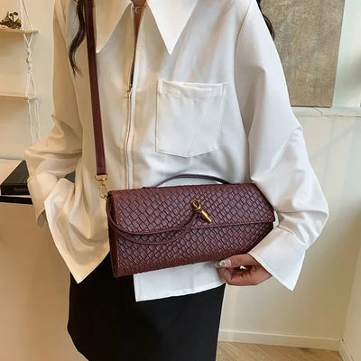 Designer Inspired Women's Elegant Handbag - Luxury Brand Leather Crossbody Tote With Shoulder Strap Option