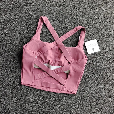 Women Sports Bra Top Push Up Fitness Yoga Bra Underwear Sport Tops For Women Breathable Running Vest Bralette Gym Wear Female