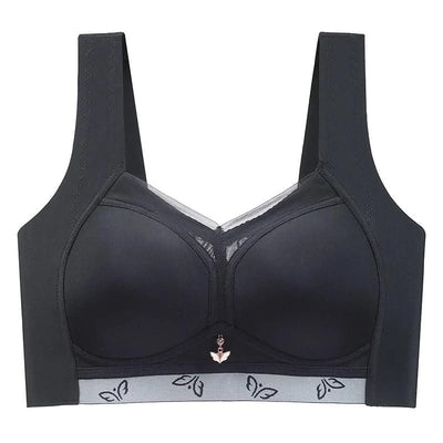 Women's Full Coverage Wirefree smooth Plus Size Bra Non Padded Bra Sexy Seamless Large Size Bra Push Up Sports Brassiere 50E 52E