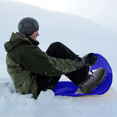 Portable Foldable Snowboards with Handles Pad Winter Snow Sled Skiing Board for Children Adult Sledge Snow Ski Snowboard Gift