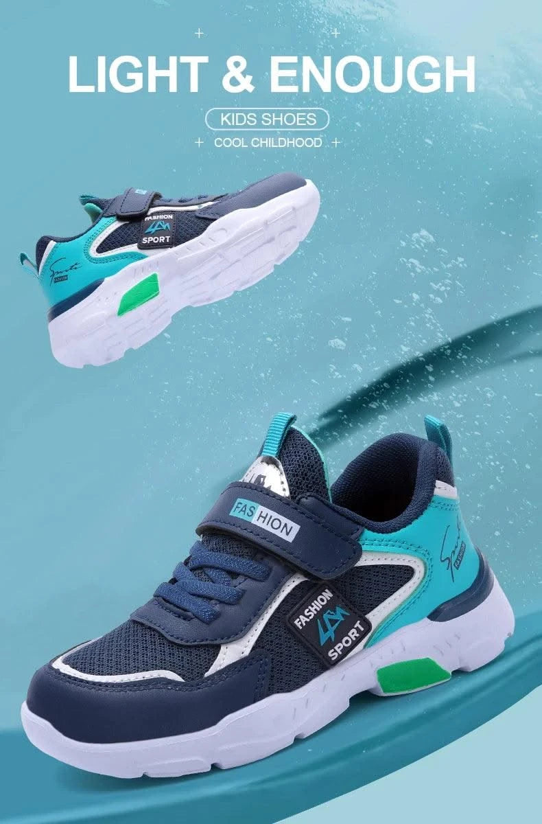 Children Casual Sports Shoes for Boys Breathable Summer Kids Hook&Loop Students Girls School Running Kids' Outdoor Sneakers