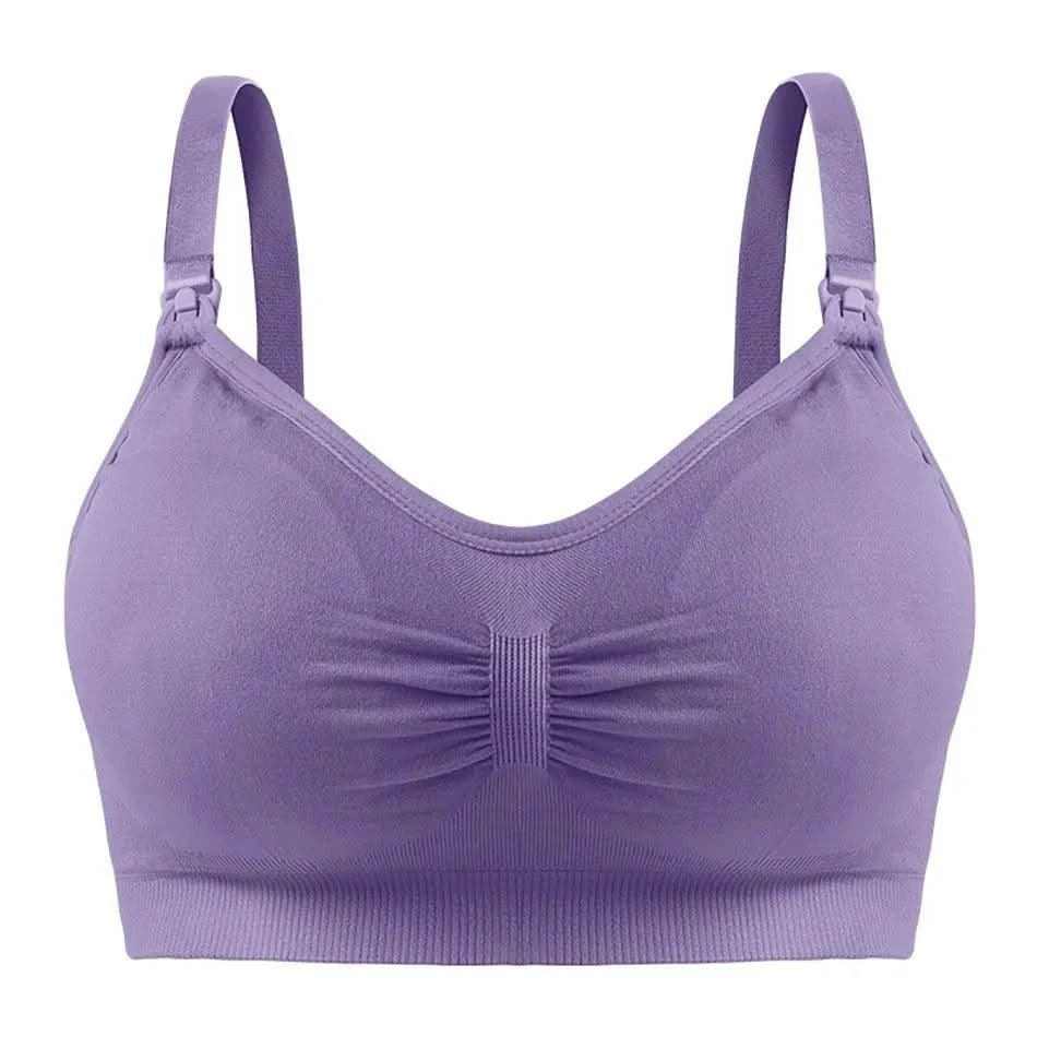 Maternity Bras Double Layer Seamless Bra Pregnancy Clothes Prevent Sagging Breastfeeding Women's Breathable lactancia Bra