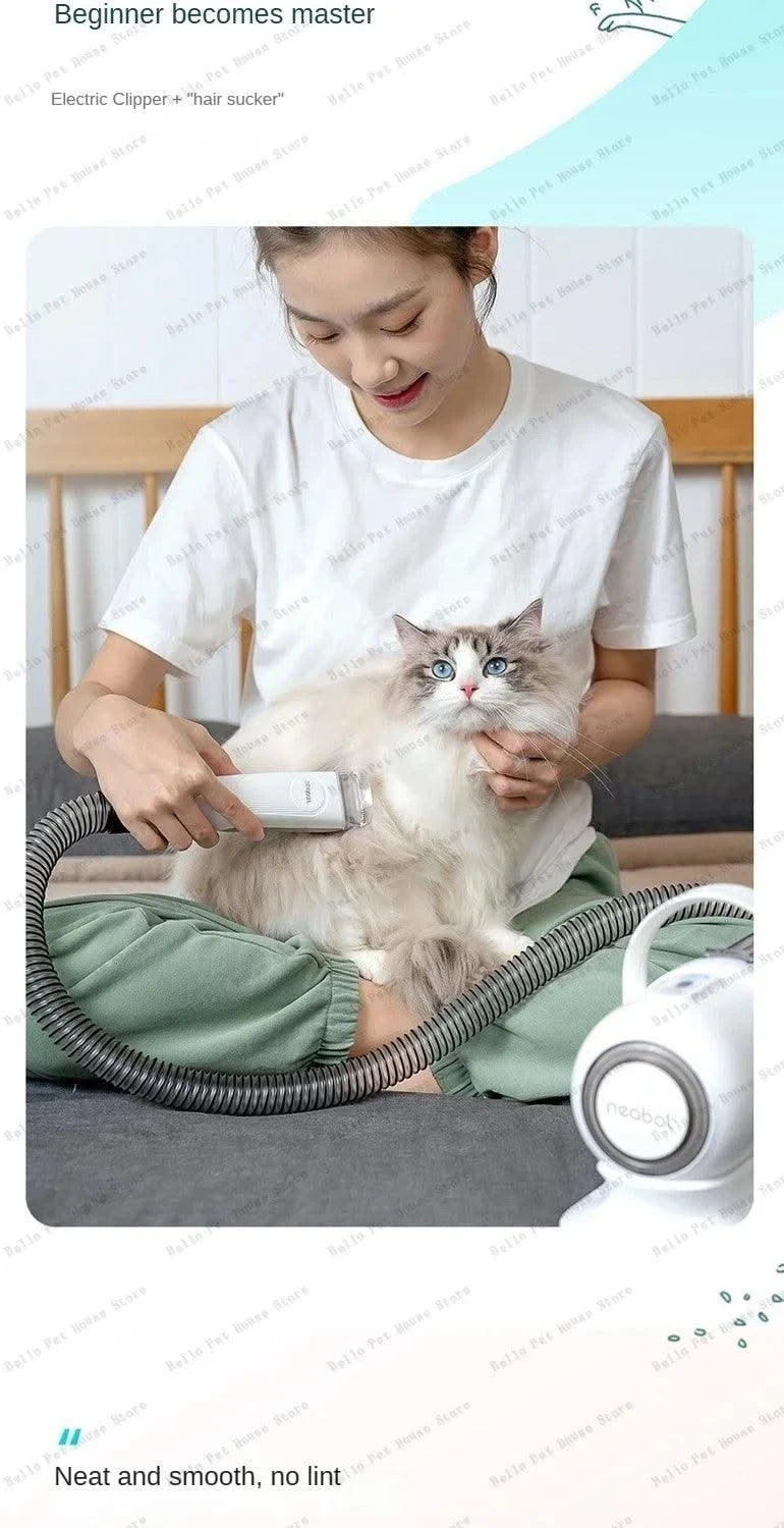 Pet Hair Trimmer  Pet Grooming Instrument Comb, Shave and All-in-one Multifunctional Cleaning Machine Dog and Cat Comb