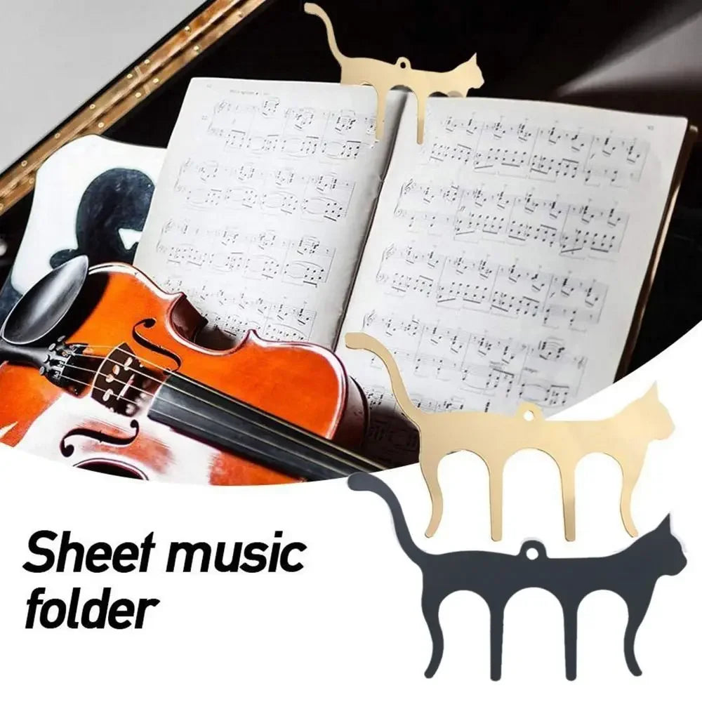Music Book Clamp Note Cat Shaped Bookmark Tabs Music Clip Music Folder