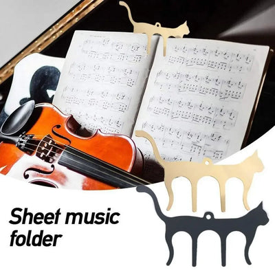 Music Book Clamp Note Cat Shaped Bookmark Tabs Music Clip Music Folder