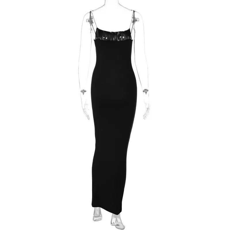 New Dresses 2025 Woman Fashion Summer Sexy Halter Temperament Halter Long Dress Slim Skirts Women's Clothing Tops