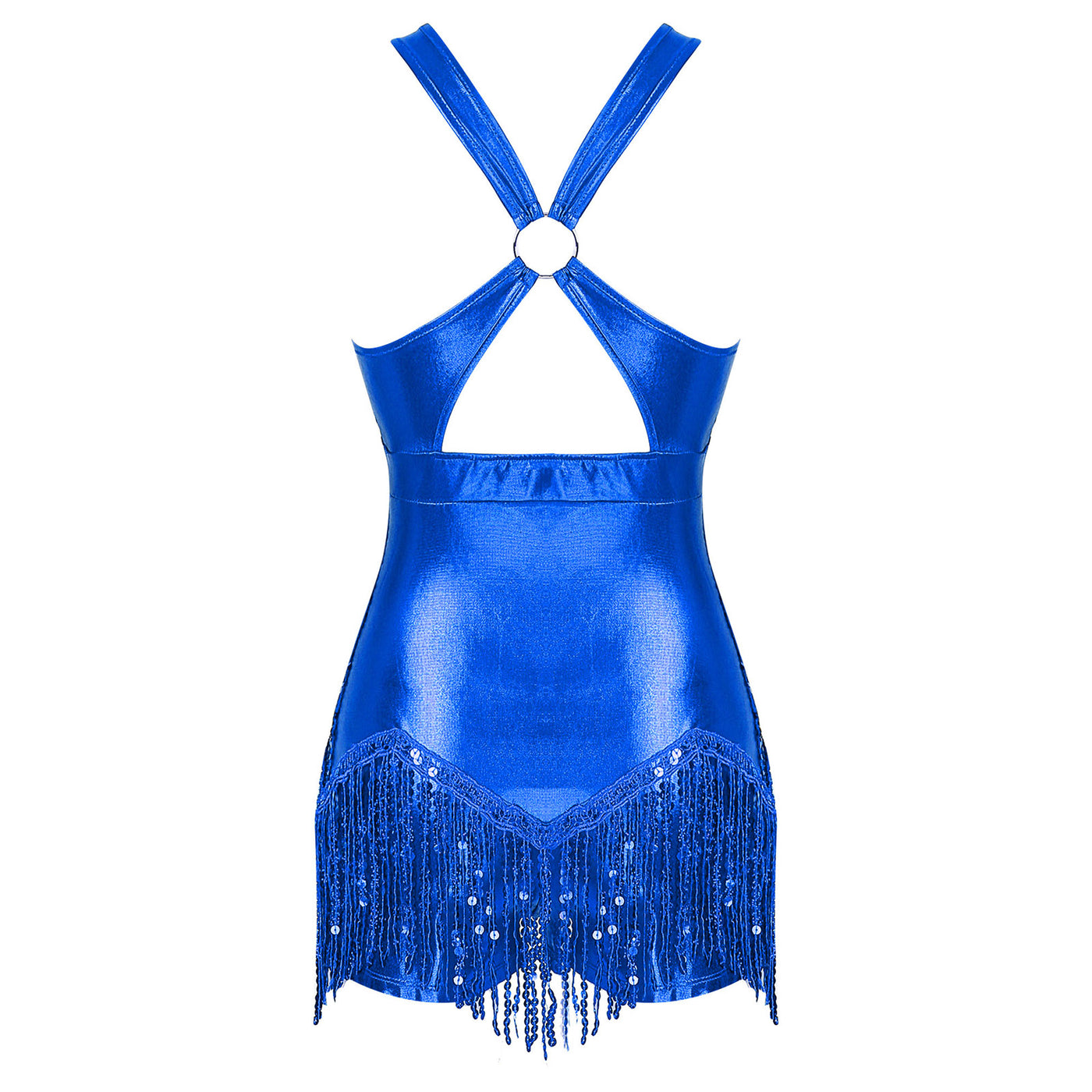 Women's Sequin Dance Dress Latin American Dance Costume Body Sleeveless Classical Samba Rumba Dresses Jazz Ballerina Dancewear