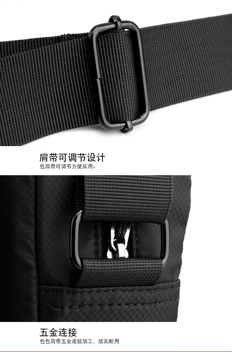 Men's High Capacity Hand Bags New Trendy Cool Men's Shoulder Bags Nylon Messenger Bags Travel Handbag Crossbody Bag Sling Bag