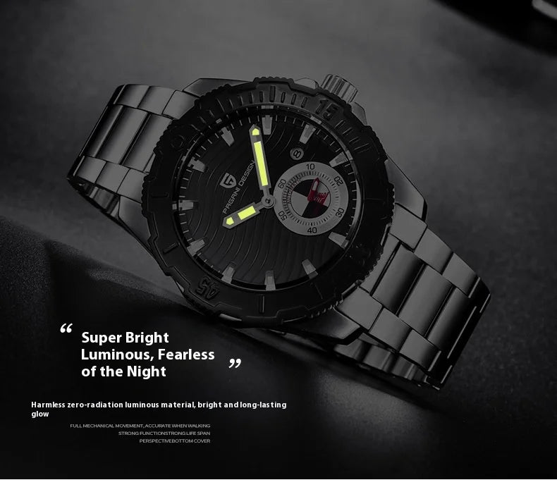 Mechanical watches, sports watches, high-end trendy men's watches, fashionable waterproof men's watches, steel straps
