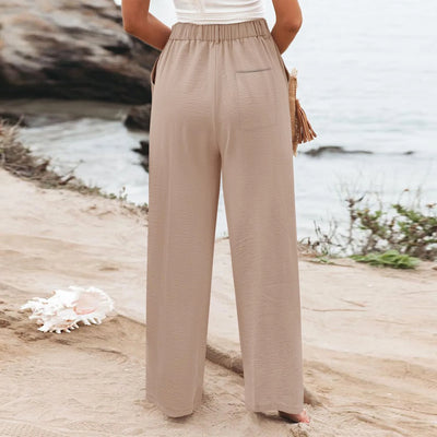 Women's Wide Leg Pants High Elastic Waisted In The Back Business Work Trousers Long Casual Pants Pants for Women Women’s Pants