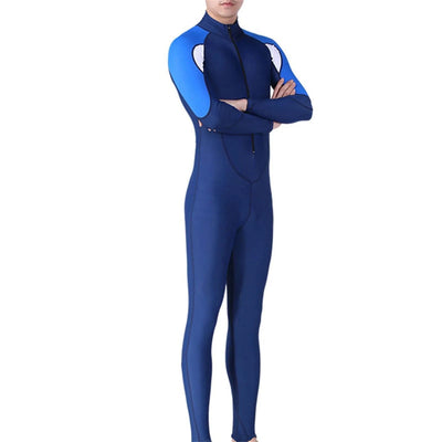 Professional Wetsuit Neoprene Blue For Men Women Long Sleeve Diving Suit One-piece Couple Wetsuit Surfing Snorkeling