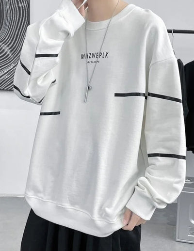 T Shirts for Men Streetwear Tops Baggy Aesthetic Male Clothes Hip Hop Stripe Regular Fit Cotton Designer Quotes Harajuku Fashion
