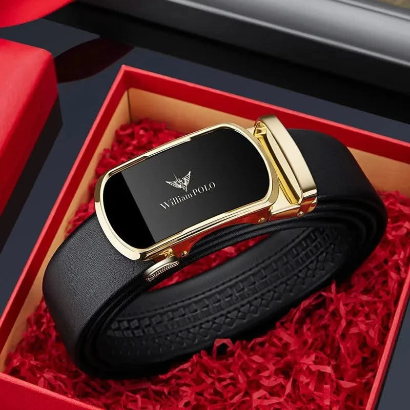 Automatic Buckle Belt  Business Casual Dress Belts Gift for Men