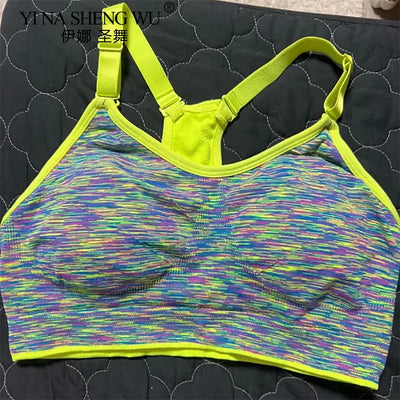 Women Sports Yoga Bra Breathable Quick Dry Top Shockproof Cross Back Push Up Fitness Active Bra Gym Running Bra Sportwear