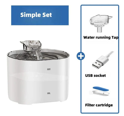 Pet water dispenser intelligent sensor cat water dispenser automatic circulation filtration water drinking  Australia Plug C004