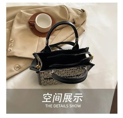 2025 Designer Sheet Music Bag for Women - Colorblock Crossbody Purse, Chic Shoulder & Handheld Tote with Adjustable Strap