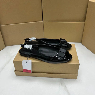 Fashion Shoes for Women 2025 Comfortable Shallow Female Footwear Peep Toe Slingbacks Back Strap Casual Slip on Ladies Flats