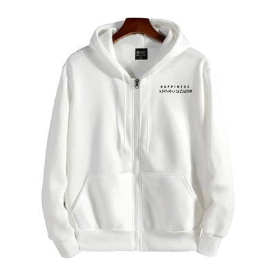 Men's Outerwear Printed Zipper Hoodie Overcoat Casual Sports Jogging Men Sweatshirts Clothing 2025 Fashion Versatile Tops Jacket