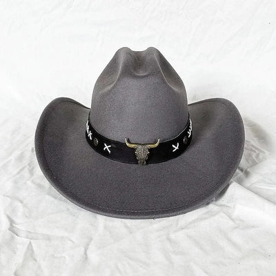 Men's Western Women's Cowboy Hat Army Green Men's Women's Cowboy Jazz Hat Wide Brim Felt Fedora Sombrero Hombre