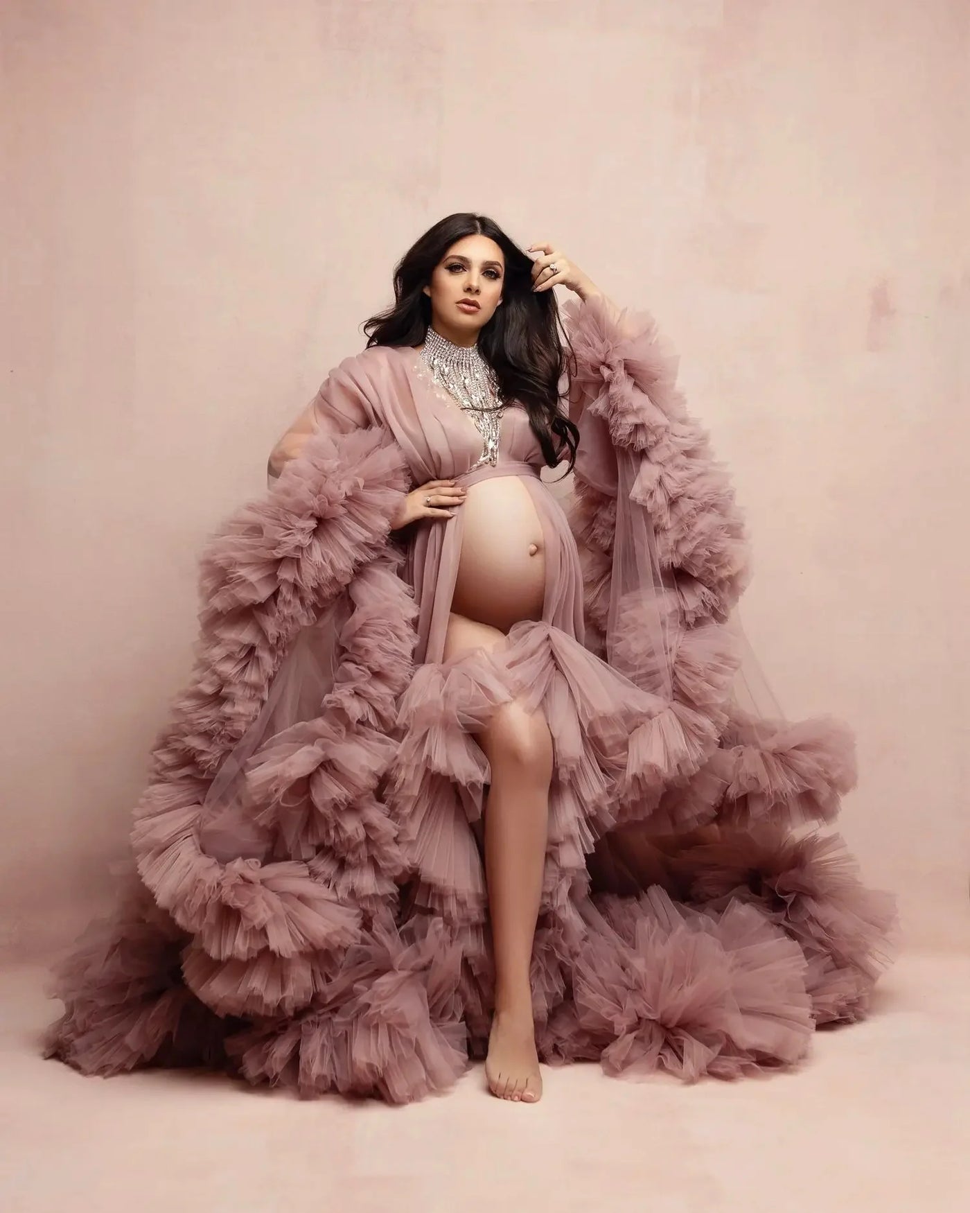 Maternity Dresses for PhotoShoot Nightwear
