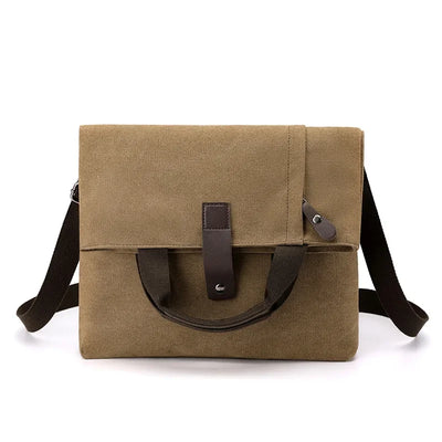 Men's Fashion Canvas Shoulder Bag Business Travel Crossbody bags Men Multifunctional Messenger Bags Briefcase Men Handbags Totes