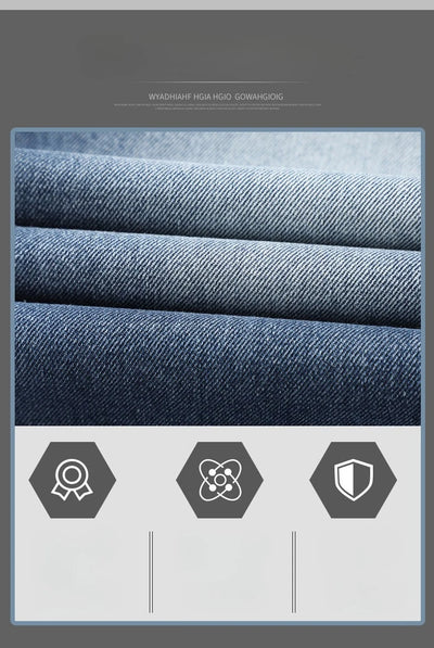 Men Designer Jeans Autumn New Embroidered Label Gradient Fashion Trousers Denim Male Korean Wide Straight Casual Pants