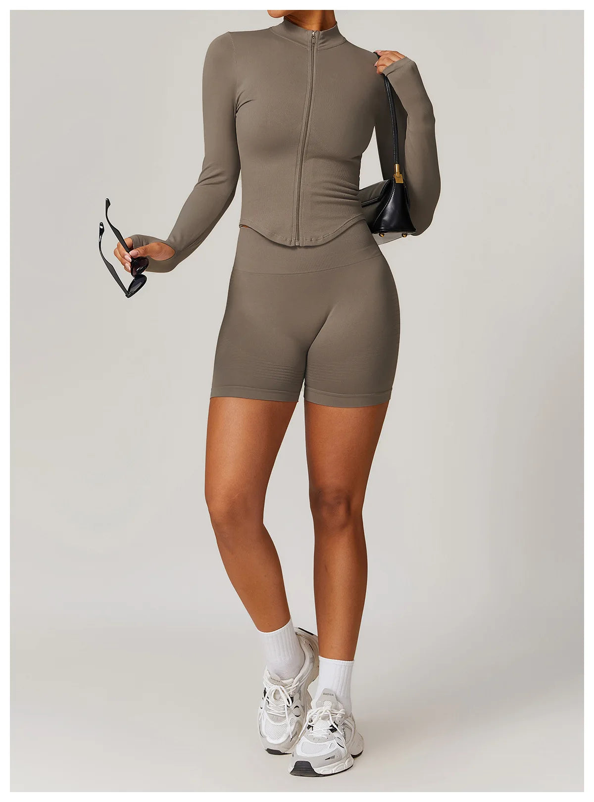 Seamless Athletic Wear Women's Clothes 2 Pieces Yoga Set Workout Sportswear Gym Clothing High Waist Leggings Fitness Sports Suit
