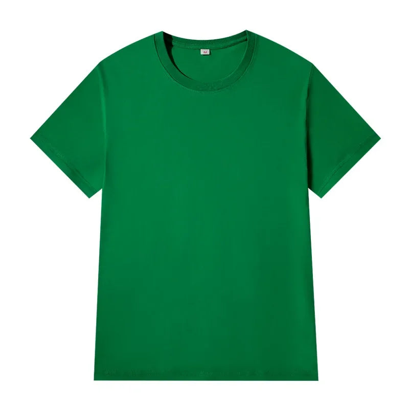 Women T-shirts 2025 Tops Solid Short Sleeve Loose O-neck  Cotton Casual Ladies Shirts Harajuku Korean Summer Woman Tshirts