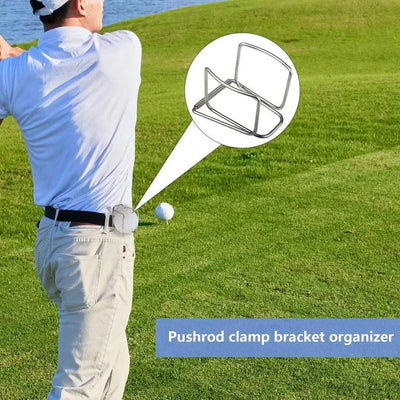 Golf Putter Holder Golf Bag Clip Fixed Golf Clubs Buckle Ball Training Aids Outdoor Sports Game Accessories Swing Trainer