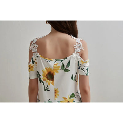 Women'S Elegant Dresses 2025 Summer New Women's Fashionable Lace V-neck classic style Dress Summer Casual Bohemian Daily dress