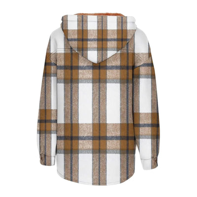 Women Chic Jackets Autumn Winter Lapel Patchwork Coats Casual Office Jacket