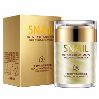 Snail Face Cream 24K Gold Snail Serum Improve Dry Rough Skin Anti-Wrinkle Whitening Moisturizing Facial Essence Skin Care