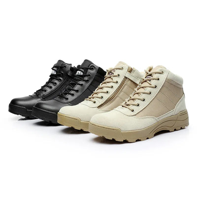 Men's Low Top Tactical Boots Outdoor Desert Climbing Sports Hiking Shoes Field Training Combat Boots Male Work Safety Shoes