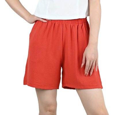 Summer Women Wide-leg Shorts Lady Elastic High Waist Loose Casual Hot Pants Female Large Size Beach Shorts Girls Cargo Trousers