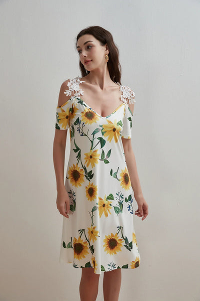 Women'S Elegant Dresses 2025 Summer New Women's Fashionable Lace V-neck classic style Dress Summer Casual Bohemian Daily dress