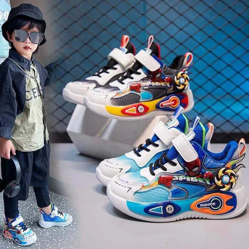 Boys' casual sports shoes | Lightweight and cushioned running shoes | 5-12 year old children's sports walking shoes | Shock abso