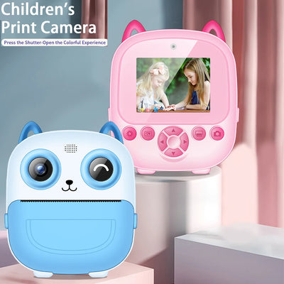 Children Digital Camera Instant Print Toys For Kids Thermal Print Camera HD 1080P Instant Photo Printing Camera Video Toys Gift