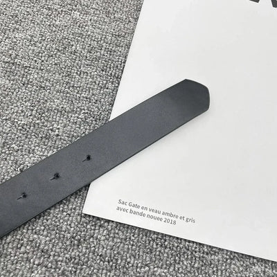Men's Belt Wide Letter Casual Temperament Belt |Retro European and American Fashion Belt