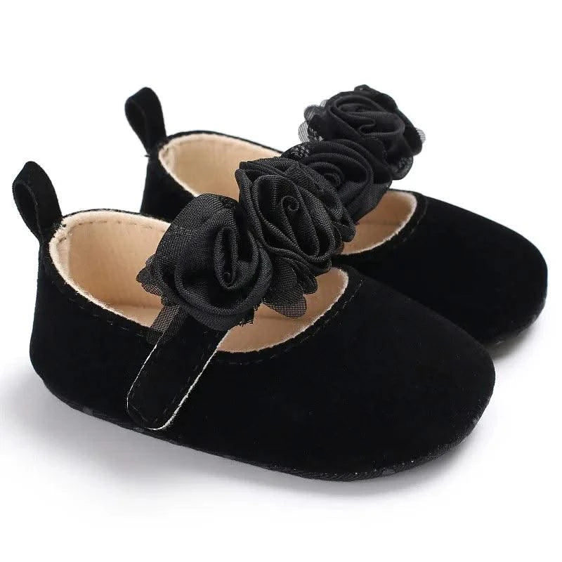 Children's Soft-Soled Flat Shoes With Design | Baby Shoes For All Seasons 0-1 Year Old |Girls Princess Shoes | First Walkers