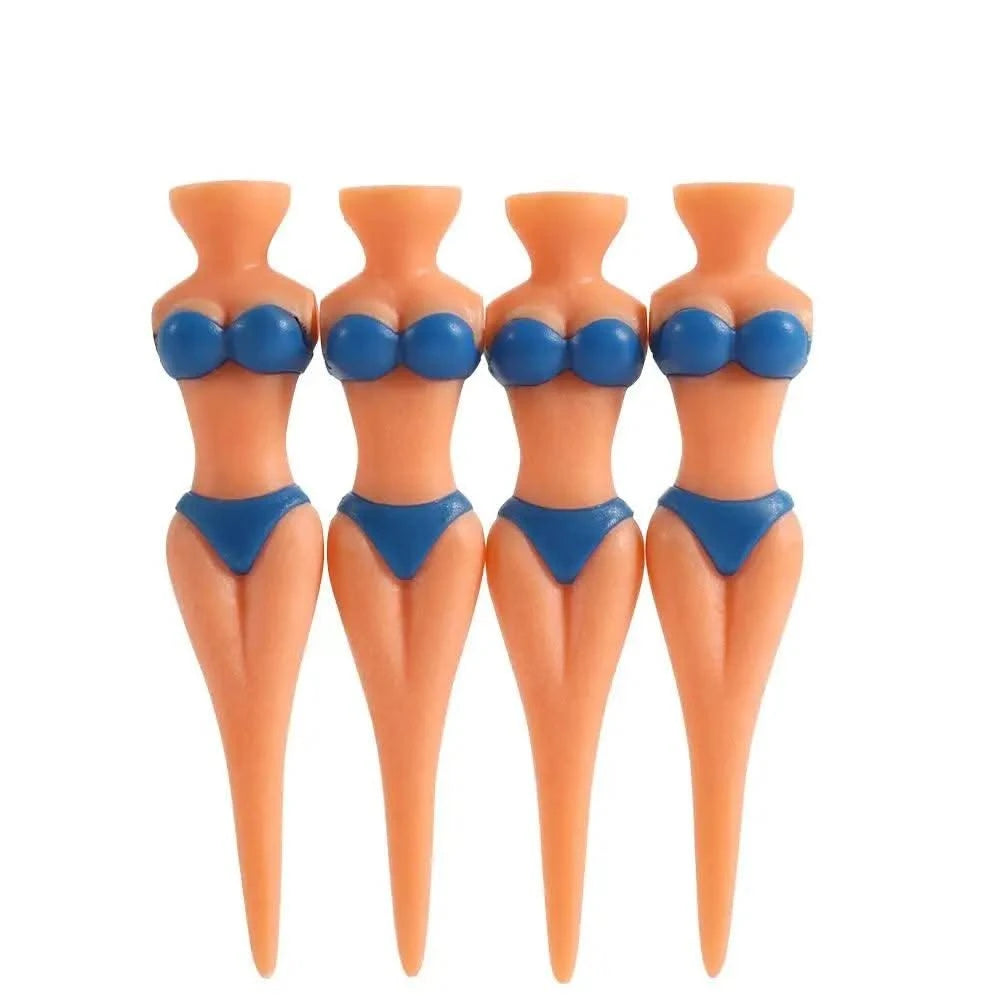 5 Pcs/Lot Women Ball Holder Lady Model Bikini Outdoor Golf Tees Golf Training Golf  Accessories Clubs Tee