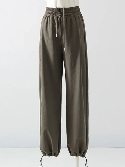 White Sweatpants For Women High Waist Loose Joggers Straight Trousers Female Black Spring Summer Casual Woman Long Pant Wide Leg