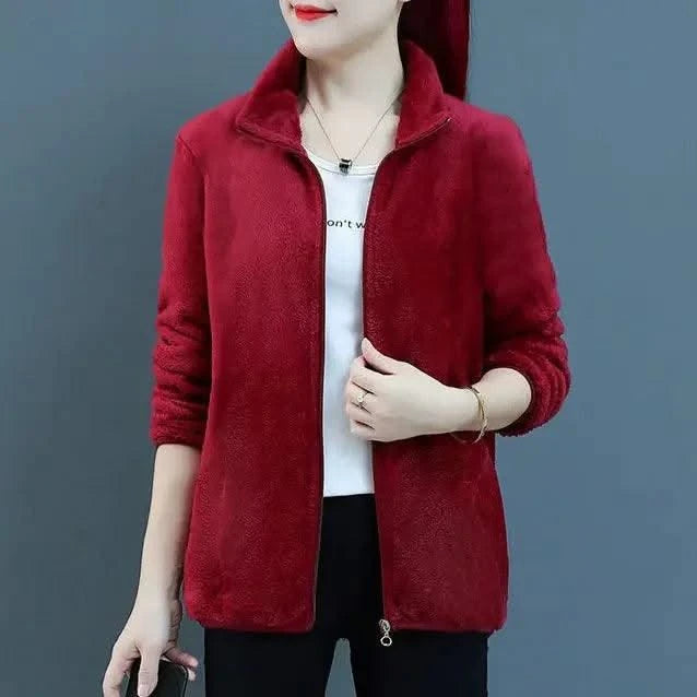 Fleeced Short Coats for Women  High Quality Casual
