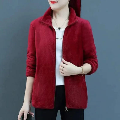 Fleeced Short Coats for Women  High Quality Casual