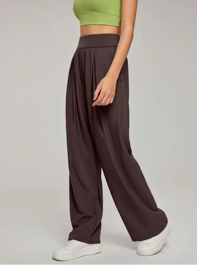 Women pants  Wide Leg High Waist Loose Trousers Summer Casual Yoga Pants  Draping Breathable Gym Lounge Pants Woman clothing