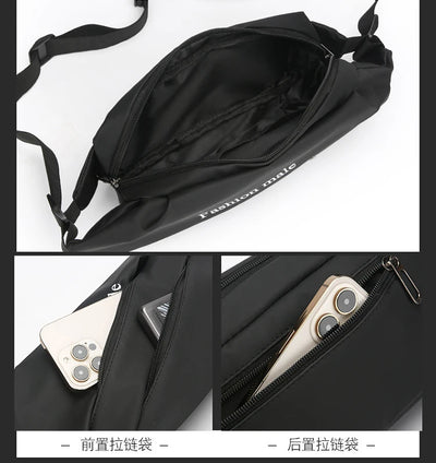 Men’s Fashion Crossbody Casual Bags Unisex Fashion Shoulder Bag Adjustable Strap Durable Daily Use Sling Bag