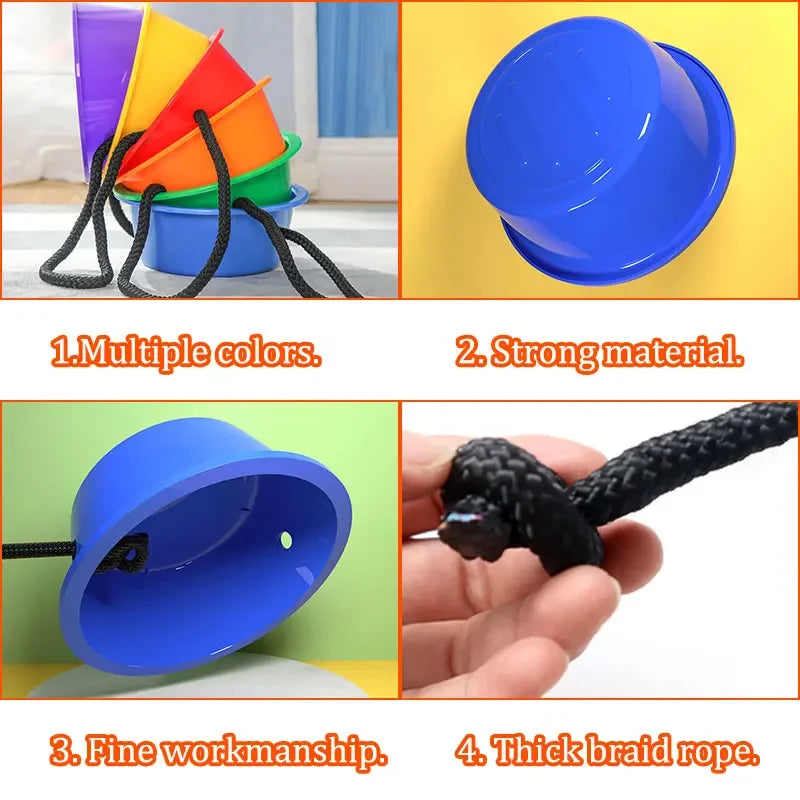 Montessori Rainbow Balance Stone Sensory Integration Training Toys Parish Sports Teaching Aids Party Activities Children Games