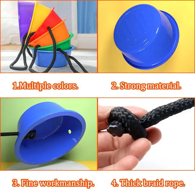 Montessori Rainbow Balance Stone Sensory Integration Training Toys Parish Sports Teaching Aids Party Activities Children Games