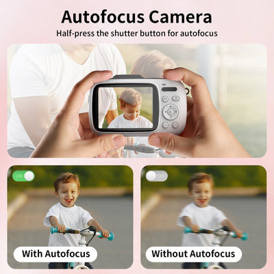 Digital Camera 4K Cameras for Photography Anti-Shake 64MP Portable Vlogging Camera Travel Point Shoot Camera for Beginners Teen